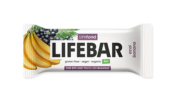 Raw Organic LIFEBAR Açaí Banana