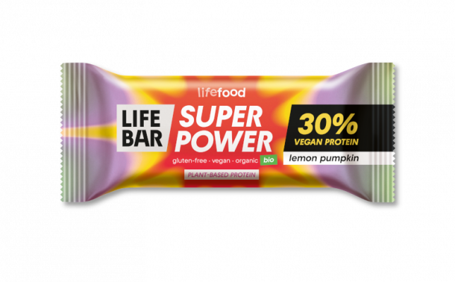 Organic LIFEBAR Super Power Lemon Pumpkin