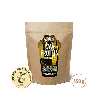 Raw Organic Green Vanilla Protein Superfood Powder 450 g