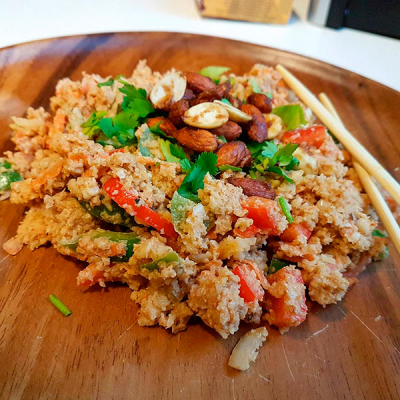 Cauliflower Couscous Teriyaki