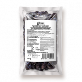 Raw Organic Dried Black Botija Pitted Olives 150 g