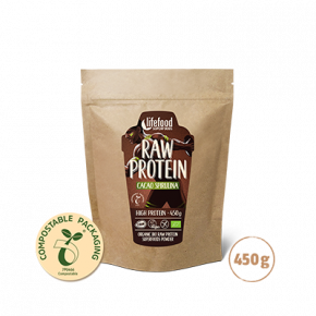 Raw Organic Cacao Spirulina Protein Superfood Powder 450 g
