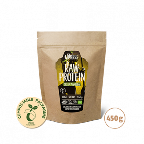 Raw Organic Green Vanilla Protein Superfood Powder 450 g