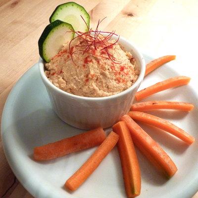 Houmous de pois chiches germés