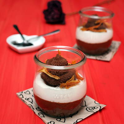 Mousse légère chocolat-orange