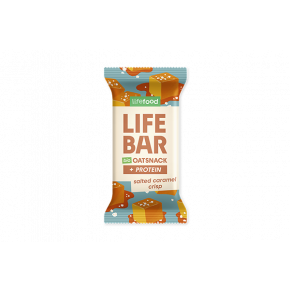 LIFEBAR Oat Snack protéinée caramel salé croustillant BIO