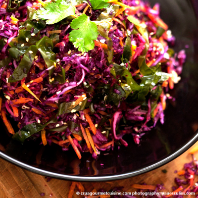 Bonte Koolsalade met Zeewier