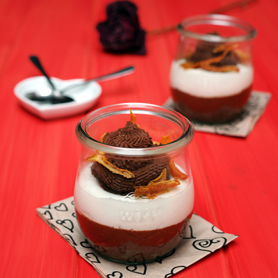 Luchtige Sinaasappel & Chocolade Mousse