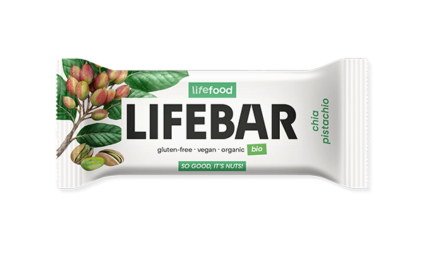 LIFEBAR Energiereep Chia Pistachio RAW & BIO