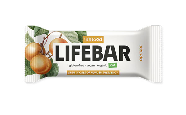 LIFEBAR Energiereep Abrikoos RAW & BIO