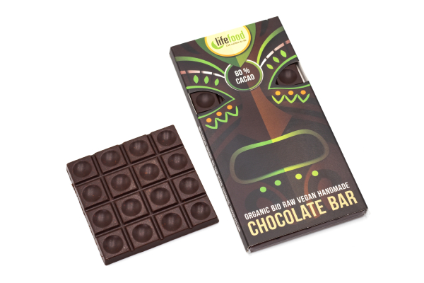 Rauwe Chocolade 80 % Cacao BIO 70 g